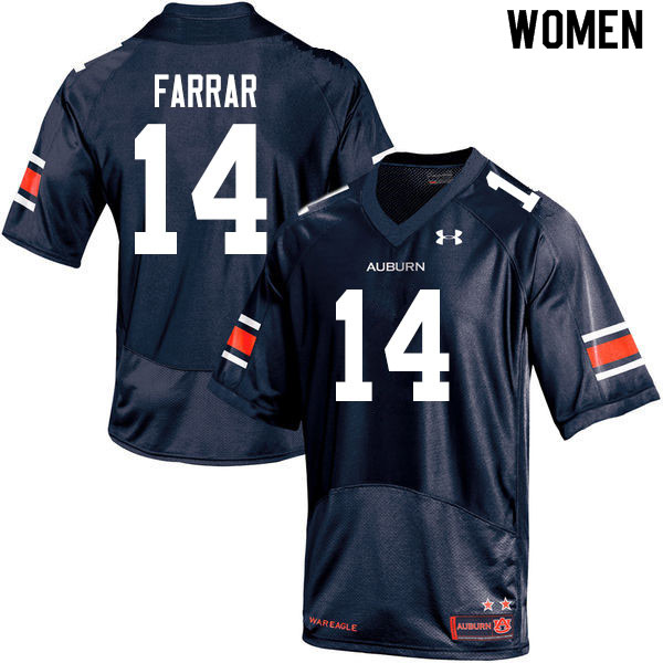 Women #14 Zach Farrar Auburn Tigers College Football Jerseys Sale-Navy
